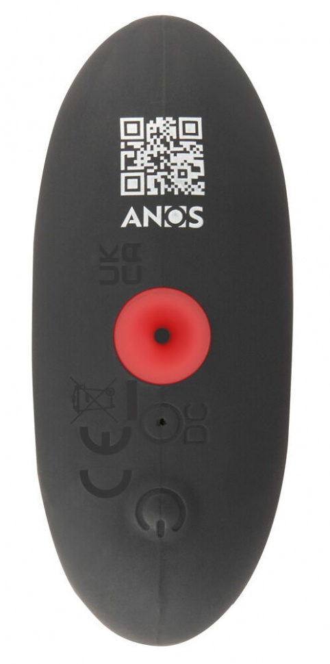 Черная расширяющаяся анальная пробка с вибрацией RC Inflatable Expander Plug with Vibration