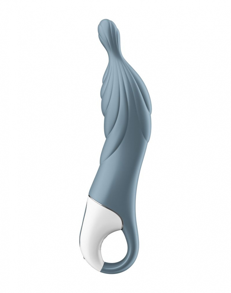 Серый вибратор Satisfyer A-Mazing 2 - 22,1 см.