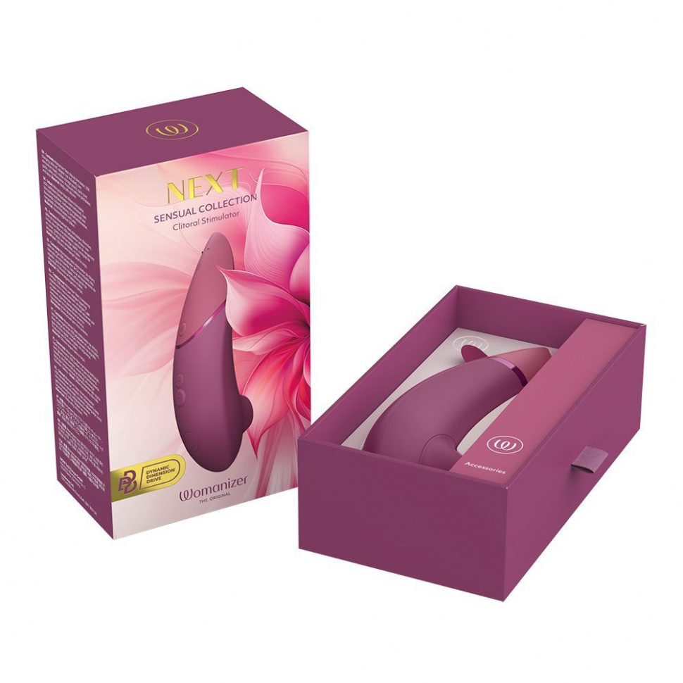 Грязно-розовый бесконтактный клиторальный стимулятор Womanizer Next