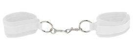 Белые наручники Velcro Cuffs White
