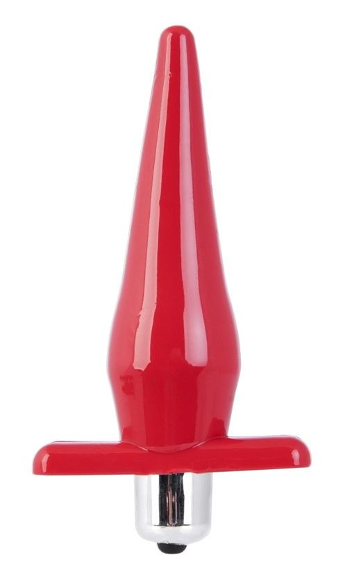 Красная водонепроницаемая вибровтулка Black&Red - 12,7 см.