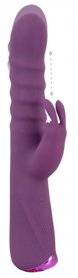 Фиолетовый вибратор-кролик 2 Function Rabbit Vibrator - 23,7 см.
