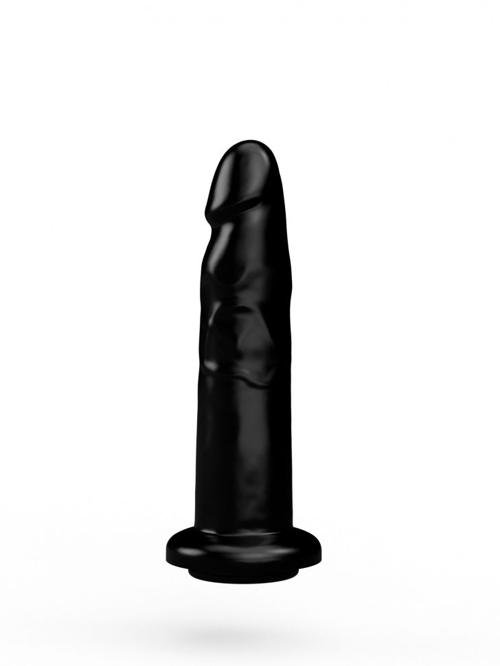 Черный анальный фаллоимитатор - 13 см.