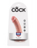 Телесный фаллоимитатор 6 Cock на присоске - 15,2 см.