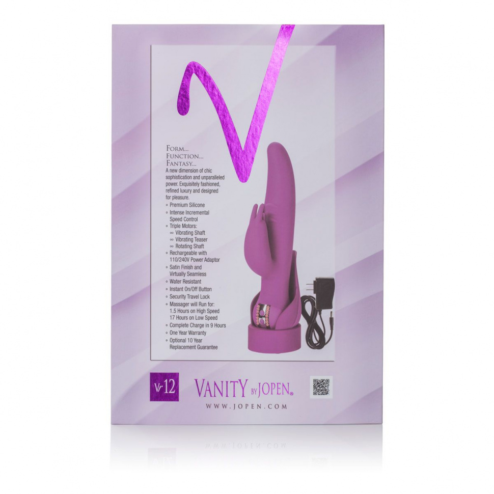 Эксклюзивный хай-тек вибратор VANITY BY JOPEN VR12 - 23,5 см.