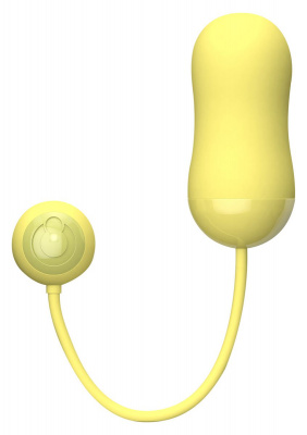 Желтое виброяйцо BIBI REMOTE EGG 