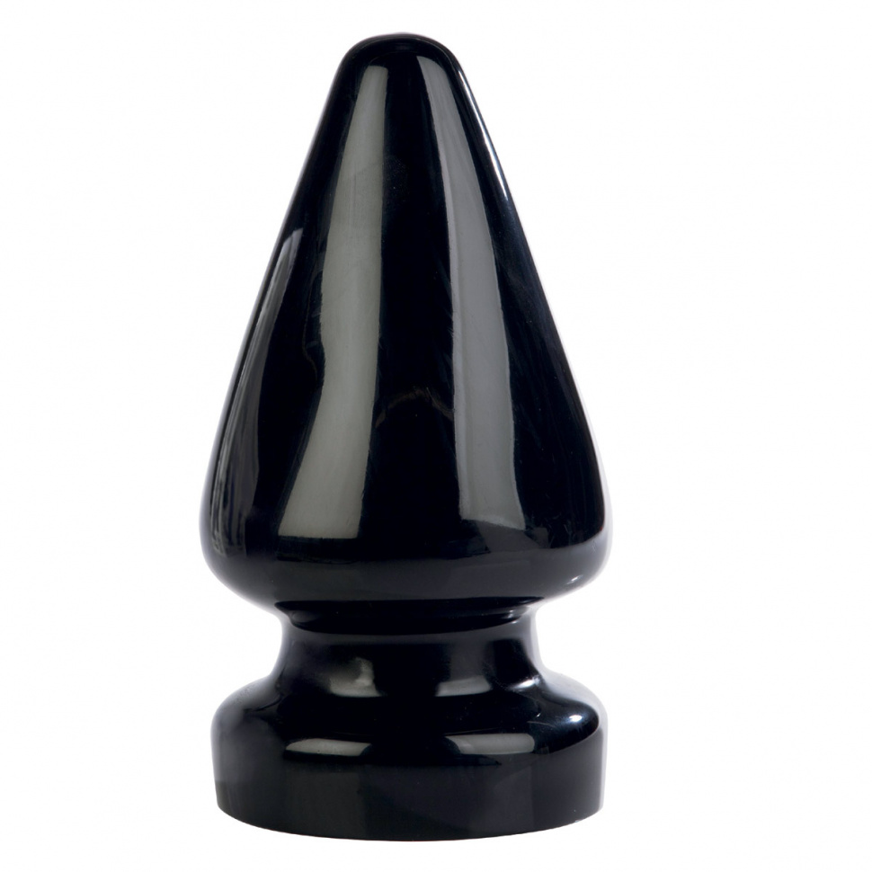 Огромная пробка черного цвета HUMUNGOUS BUTT PLUG - 20 см.