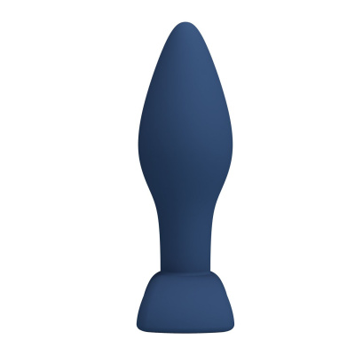 Синяя анальная пробка Bulb Plug S - 9 см.