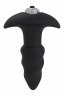 Черная анальная вибровтулка SINGLE SPEED LOVE ARROW PLUG - 9 см.