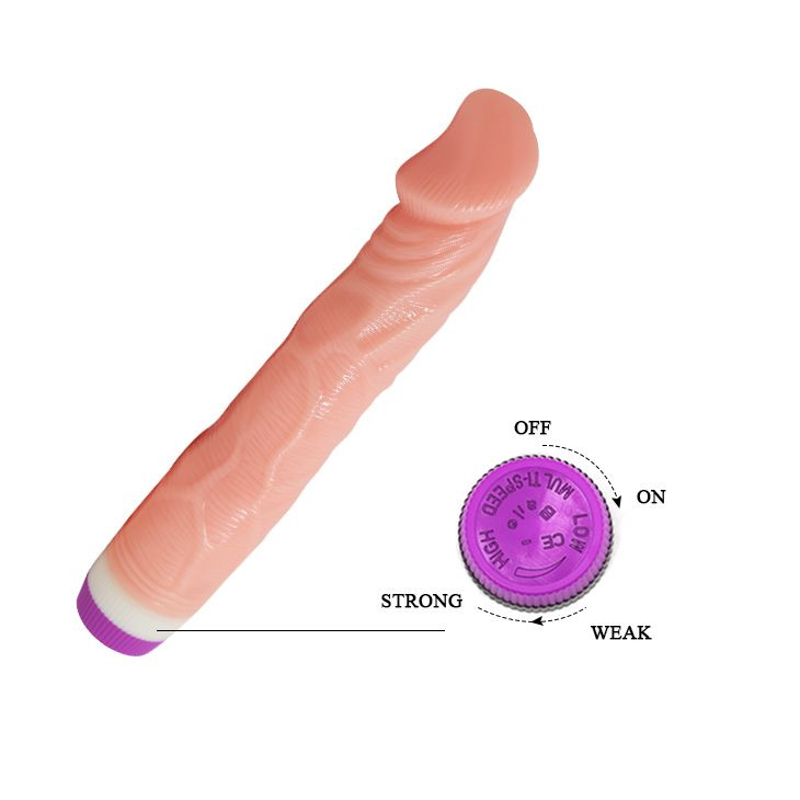 Реалистичный вибратор Pleasure - 22,6 см.