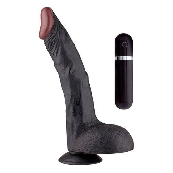 Чёрный вибратор-гигант BIGSTUFF 11INCH BLACK - 28 см.