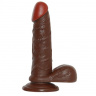 Фаллоимитатор на присоске REALISTIC DILDO REAL RAPTURE - 19 см.