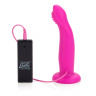 Розовый страпон с вибрацией 10-Function Love Rider G-Caress