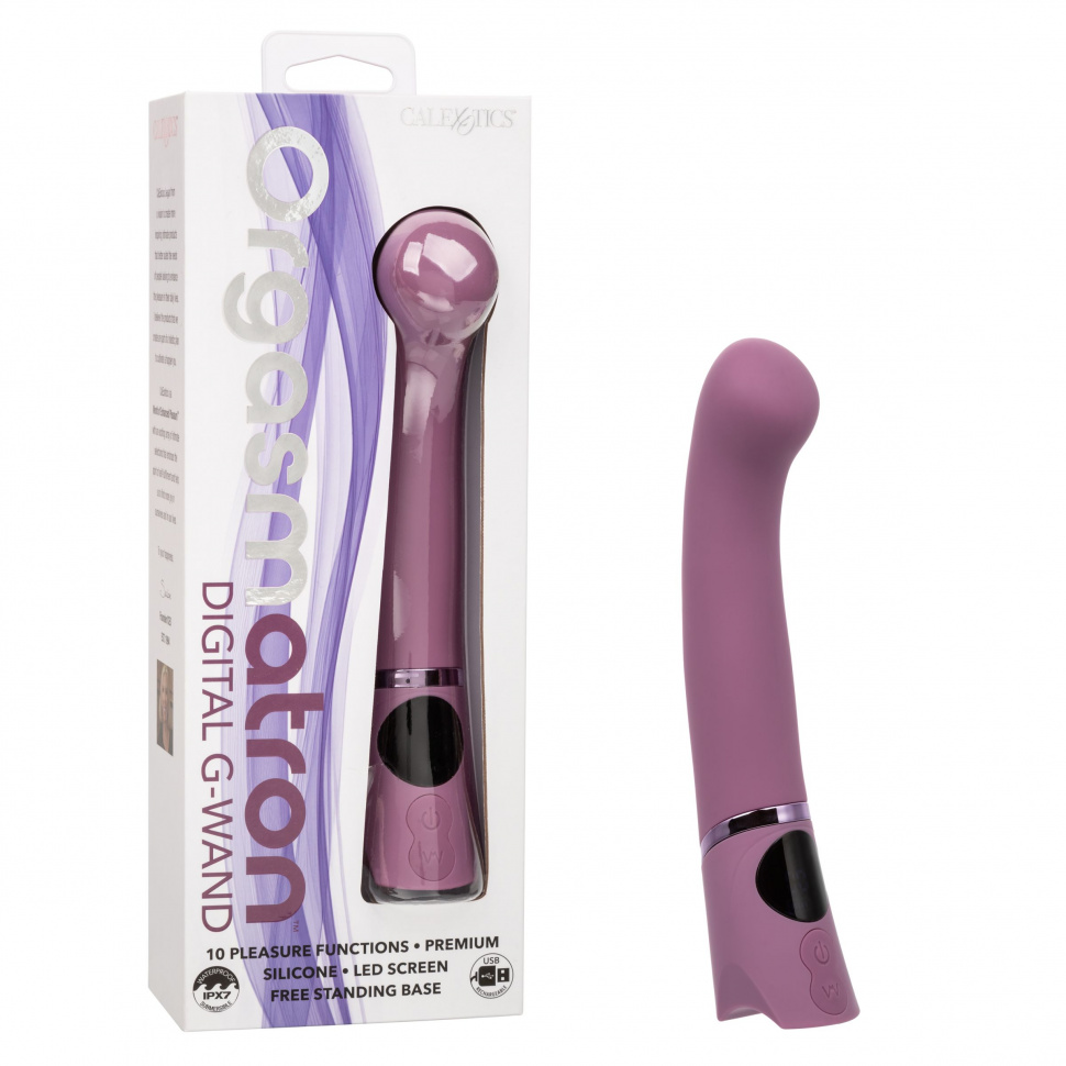 Сиреневый вибромассажер Orgasmatron Digital G-Wand - 19,7 см.