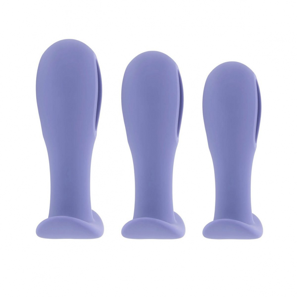 Набор из 3 анальных пробок с вибропулей Hole Punch Plug Set