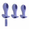 Набор из 3 анальных пробок с вибропулей Hole Punch Plug Set