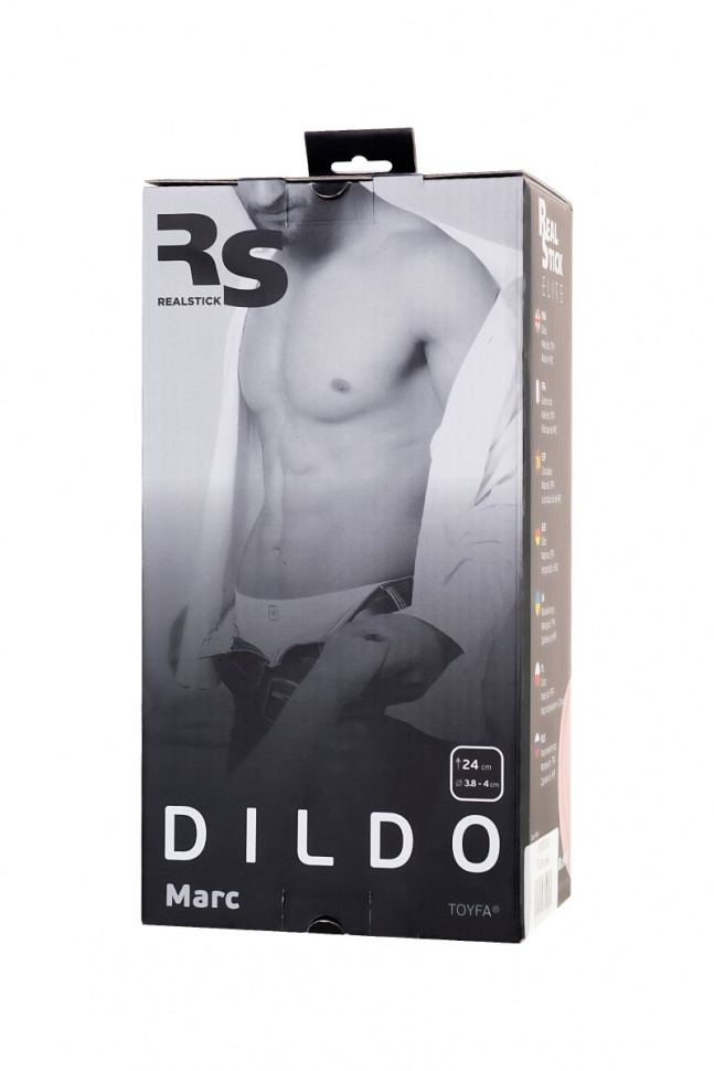 Телесный фаллоимитатор RealStick Elite DILDO Marc - 24 см.