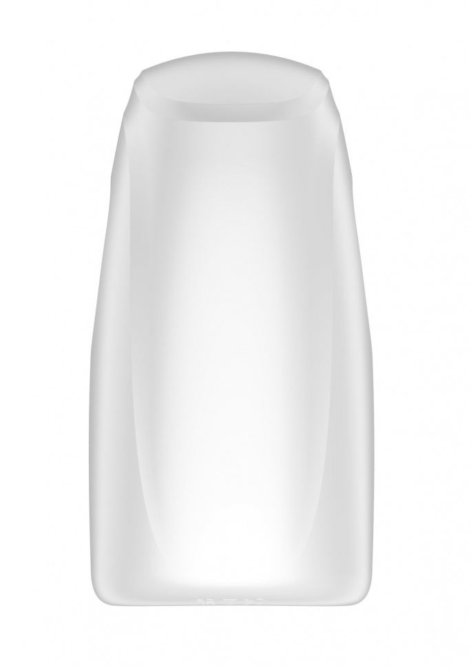 Белый мастурбатор с язычком и возвратно-поступательными движениями