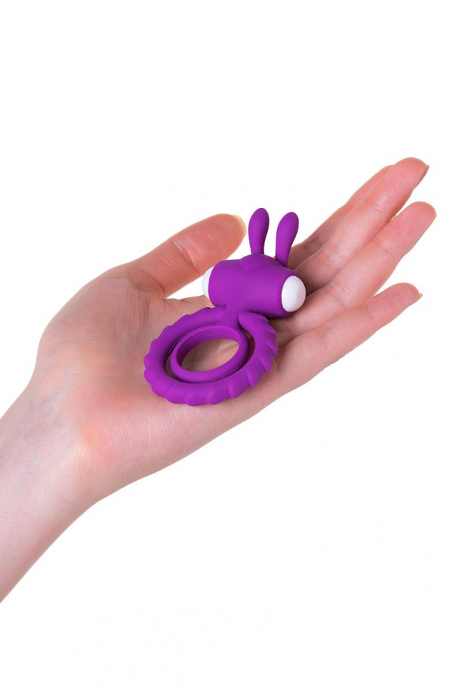 Фиолетовое эрекционное кольцо на пенис JOS GOOD BUNNY