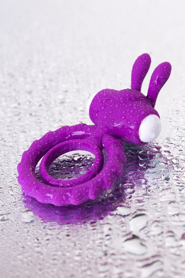 Фиолетовое эрекционное кольцо на пенис JOS GOOD BUNNY