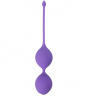 Фиолетовые вагинальные шарики SEE YOU IN BLOOM DUO BALLS 29MM