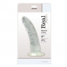 Прозрачный фаллоимитатор без мошонки JELLY DILDO REAL RAPTURE CLEAR - 18 см.