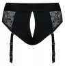 Черные трусики для насадок Diva Lingerie Harness - size L