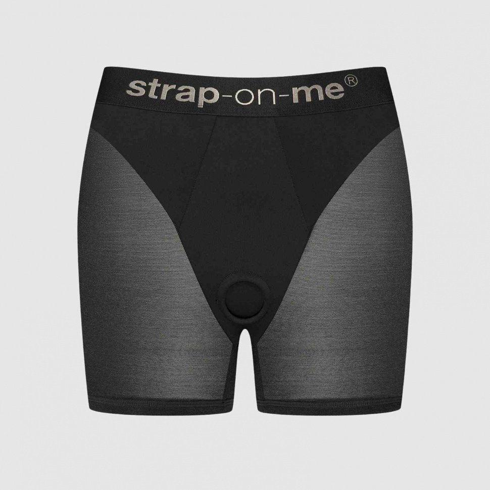 Трусики-шорты для фиксации насадок Strap-on-me Harness Lingerie Halo - size XS