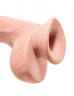 Телесный фаллоимитатор на присоске 9 Triple Density Cock with Balls - 24,1 см.